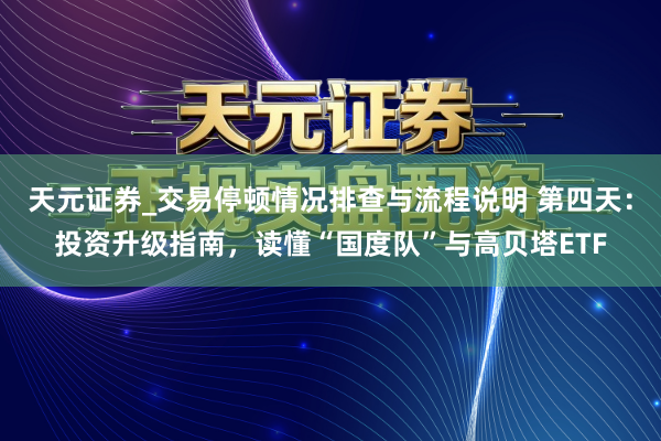 天元证券_交易停顿情况排查与流程说明 第四天：投资升级指南，读懂“国度队”与高贝塔ETF